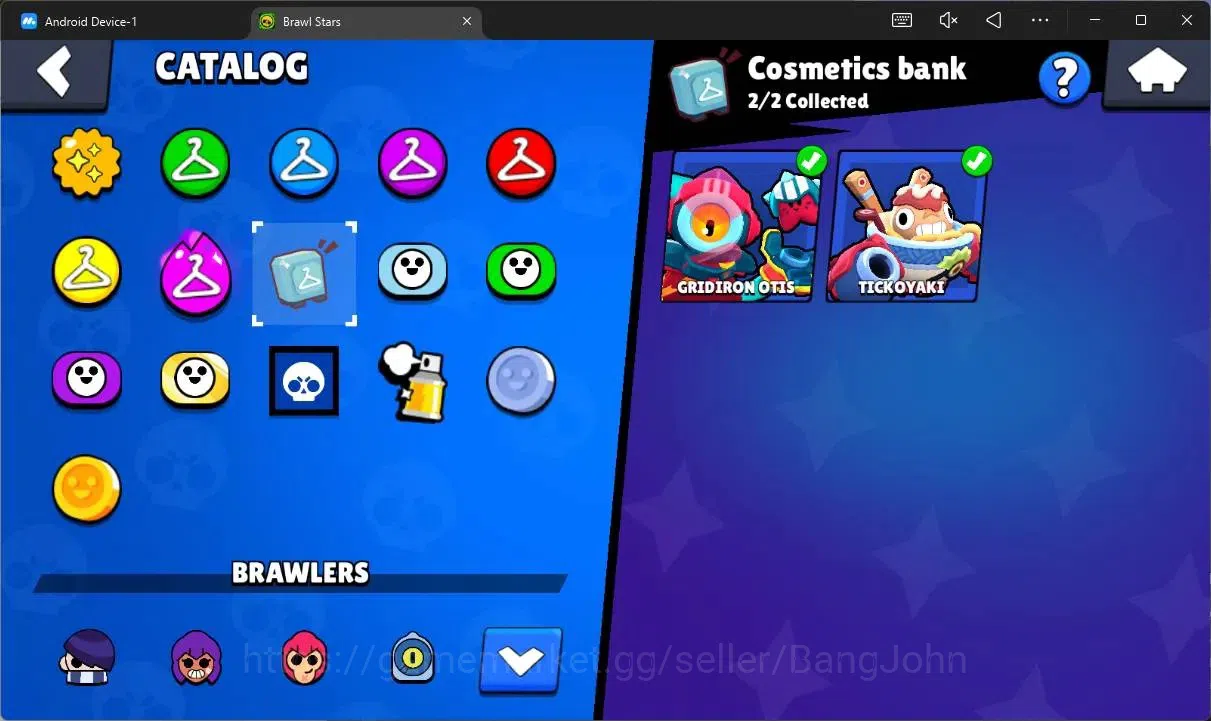 Brawl Stars Accounts Thropy 492|9 Brawler|2 Lv11(Shelly,Edgar,JaeYong)|2 Mythic(Otis,Tickoyaki),2 Epic(Edgar,Nita)|165 13