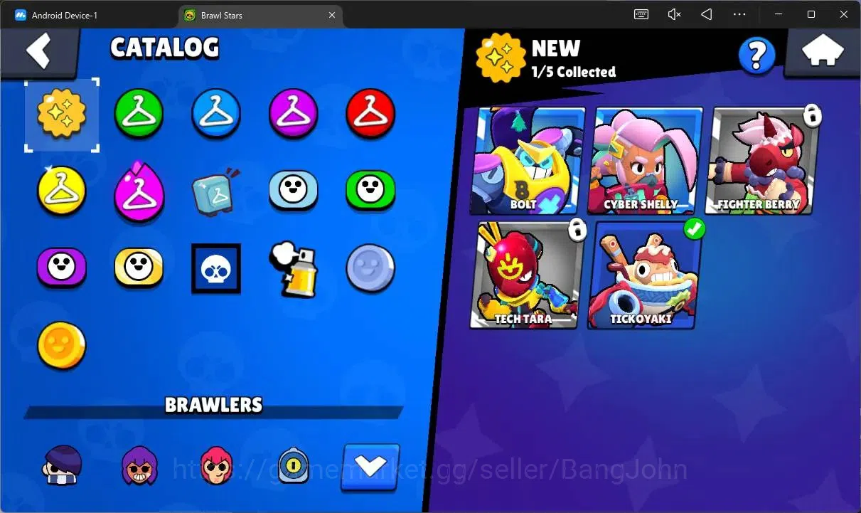 Brawl Stars Accounts Thropy 492|9 Brawler|2 Lv11(Shelly,Edgar,JaeYong)|2 Mythic(Otis,Tickoyaki),2 Epic(Edgar,Nita)|165 7