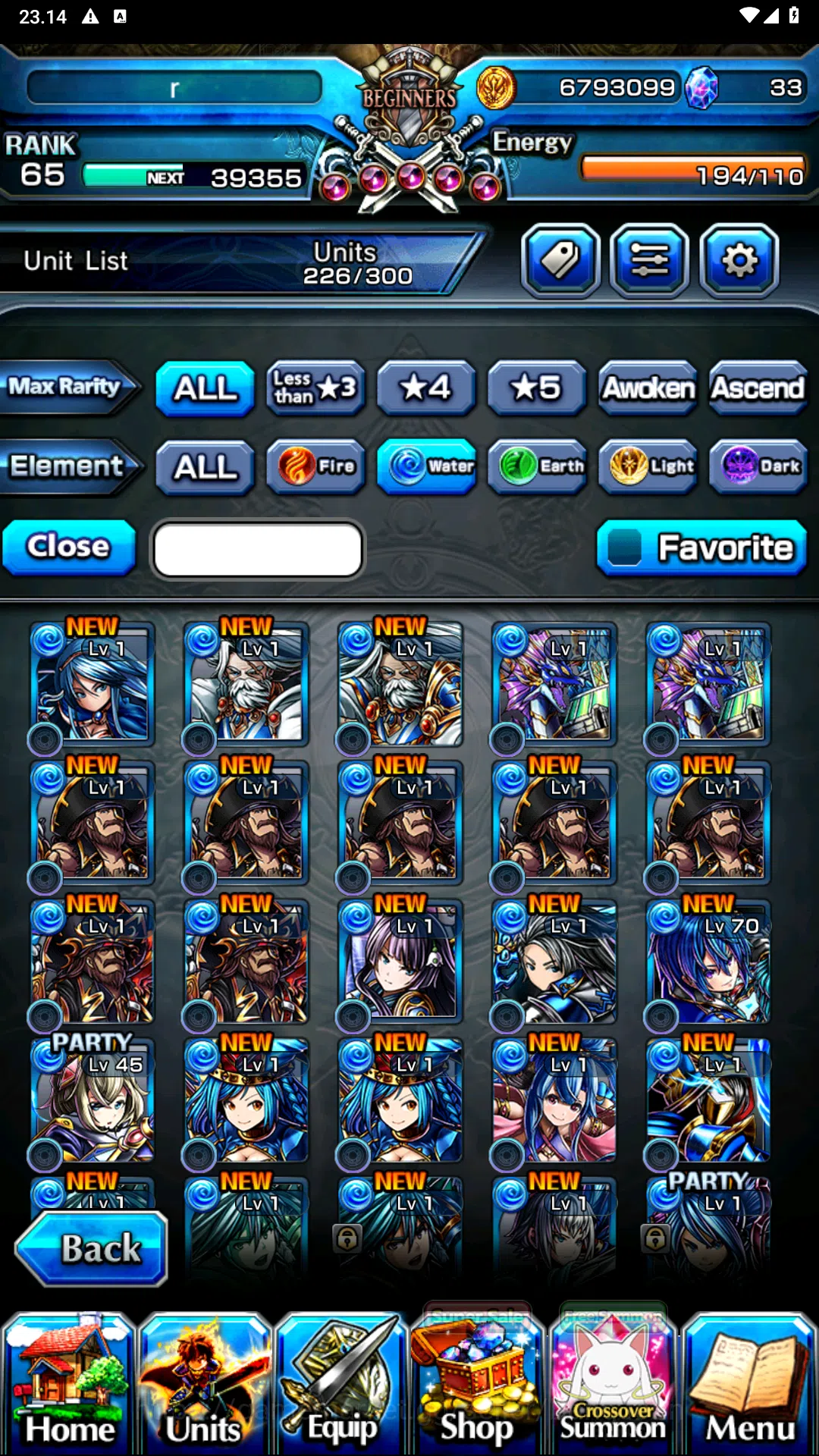 Grand Summoners Accounts Others GLOBAL | Ascend Shadow , Arthur , Isliid Last Miracle (Sign) , kingsoul Orvell , Oikatzo 11