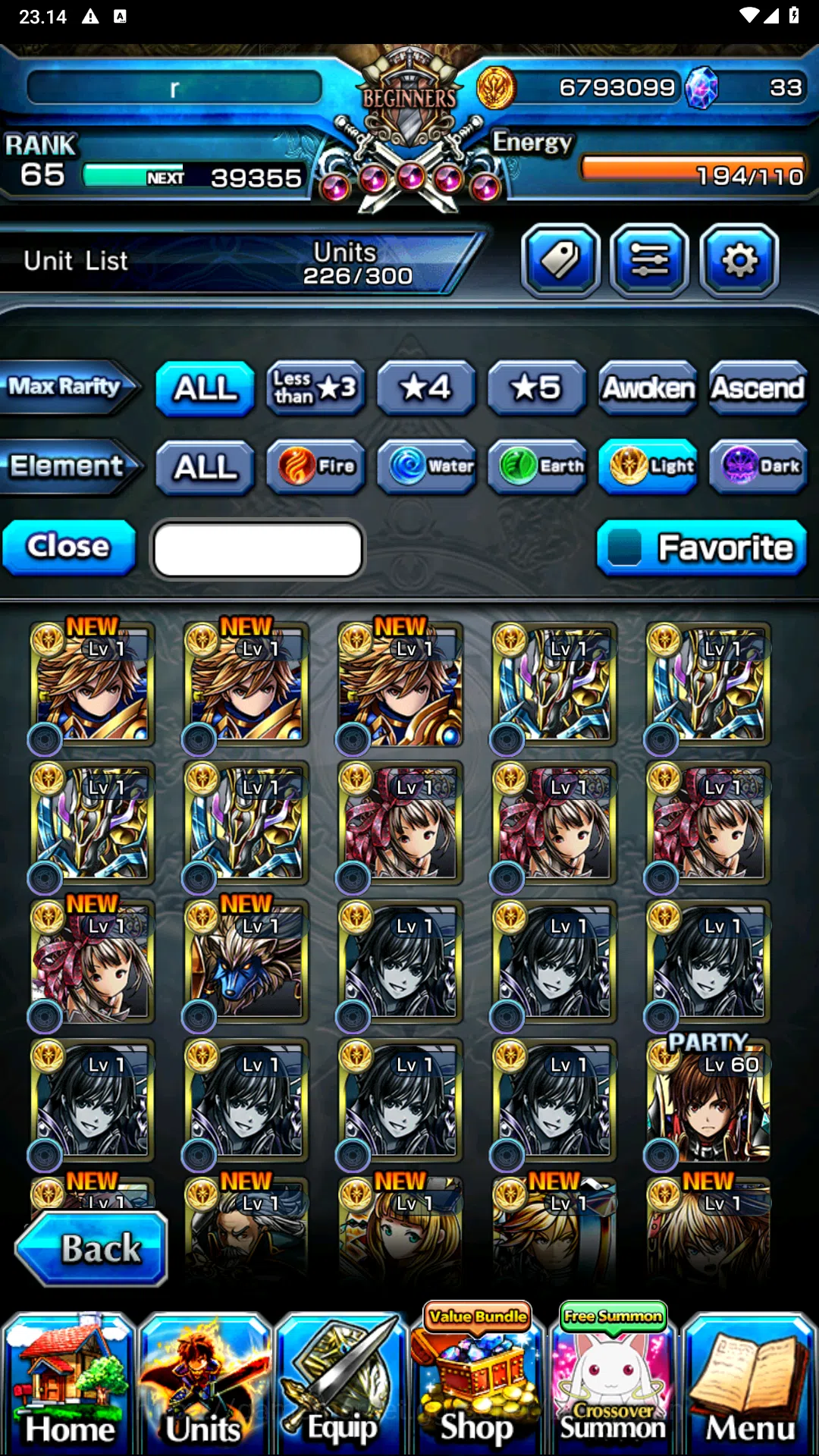 Grand Summoners Accounts Others GLOBAL | Ascend Shadow , Arthur , Isliid Last Miracle (Sign) , kingsoul Orvell , Oikatzo 13