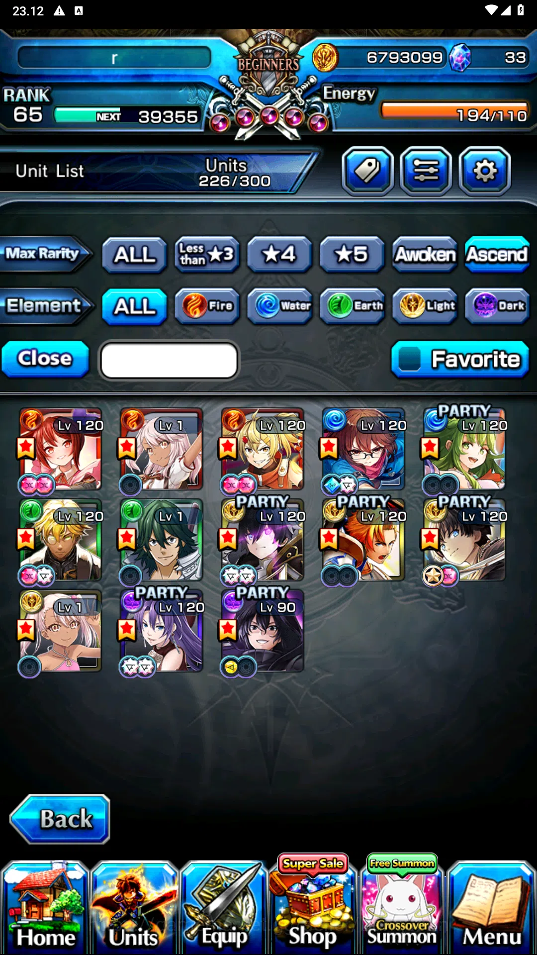 Grand Summoners Accounts Others GLOBAL | Ascend Shadow , Arthur , Isliid Last Miracle (Sign) , kingsoul Orvell , Oikatzo 2