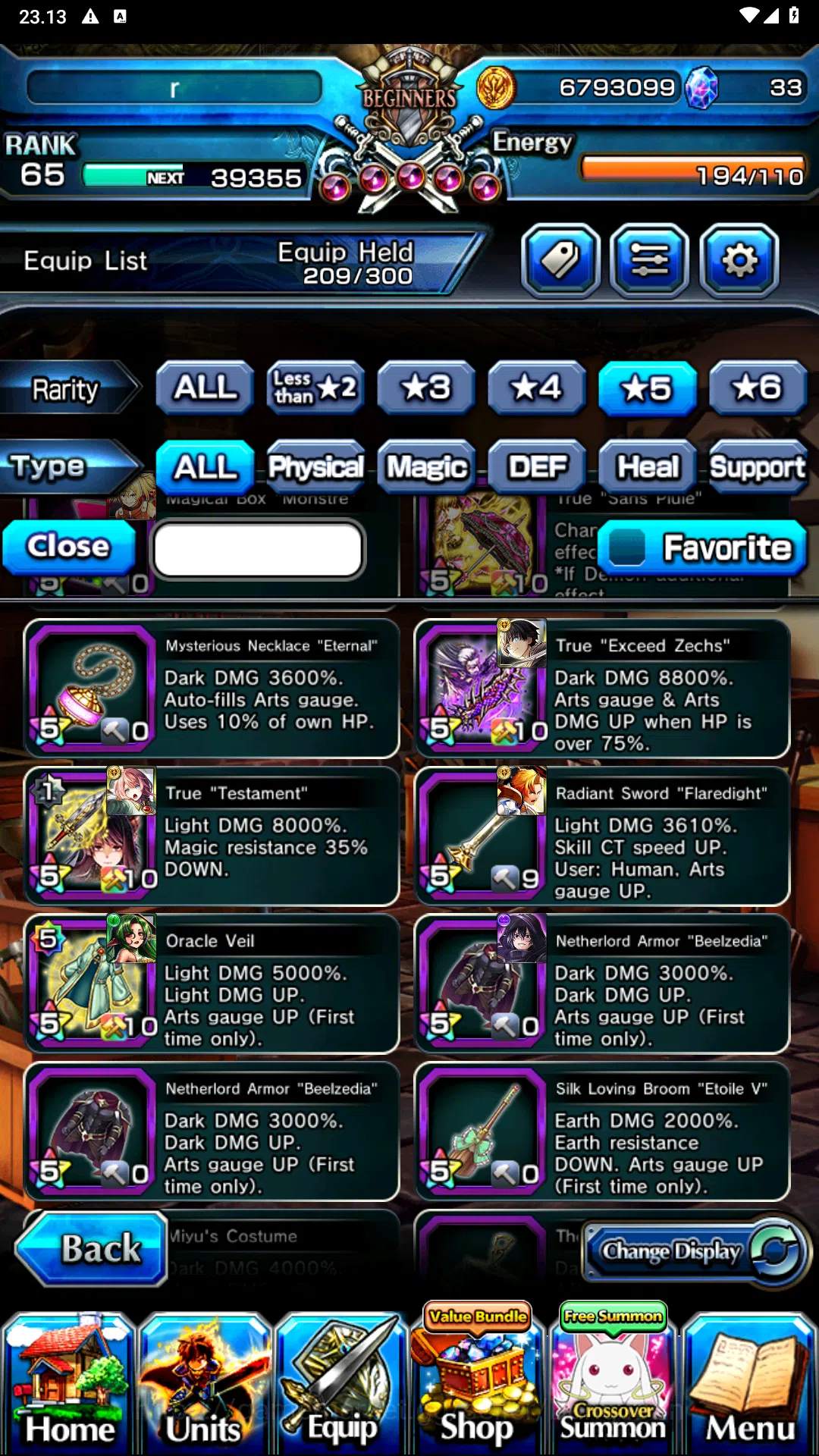 Grand Summoners Accounts Others GLOBAL | Ascend Shadow , Arthur , Isliid Last Miracle (Sign) , kingsoul Orvell , Oikatzo 9