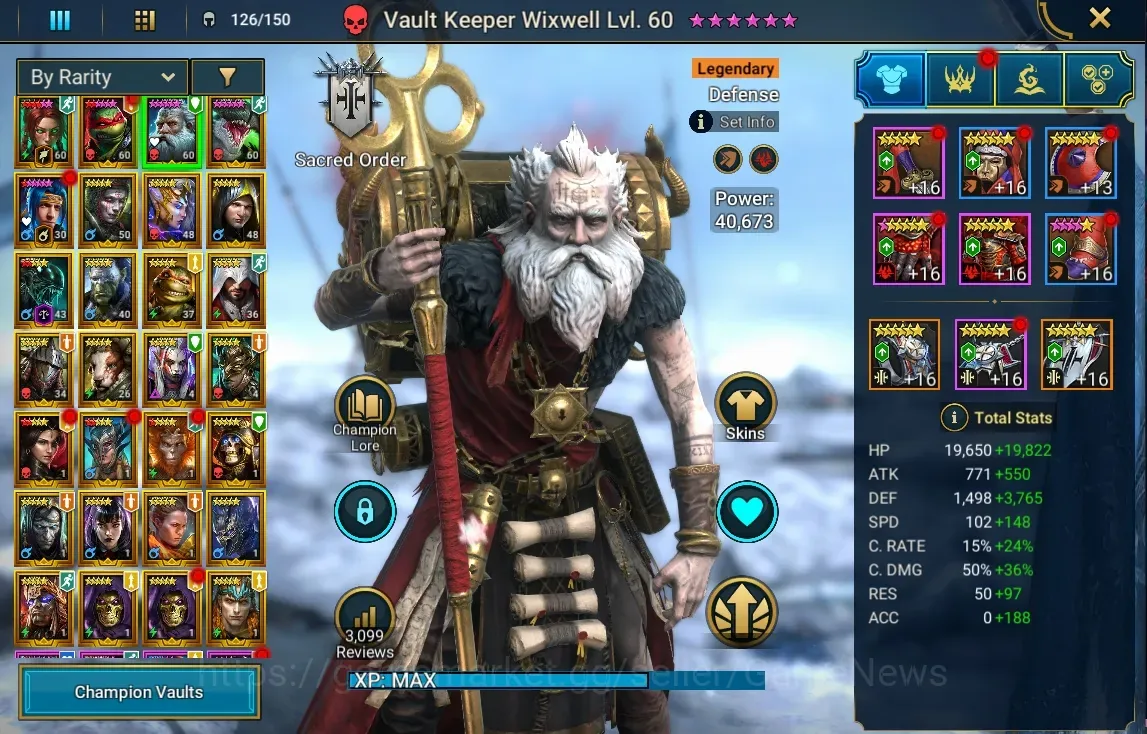 Raid: Shadow Legends Accounts Mid-Game Lv 45|703K Power|28 1