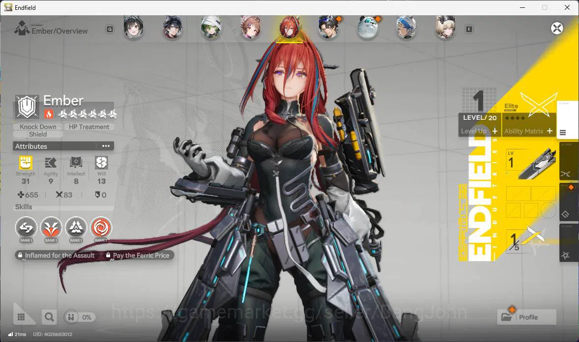 Arknights: Endfield Accounts ASIA | LVL 54, Rossi sign, Tangtang sign p2, Lastr image 12