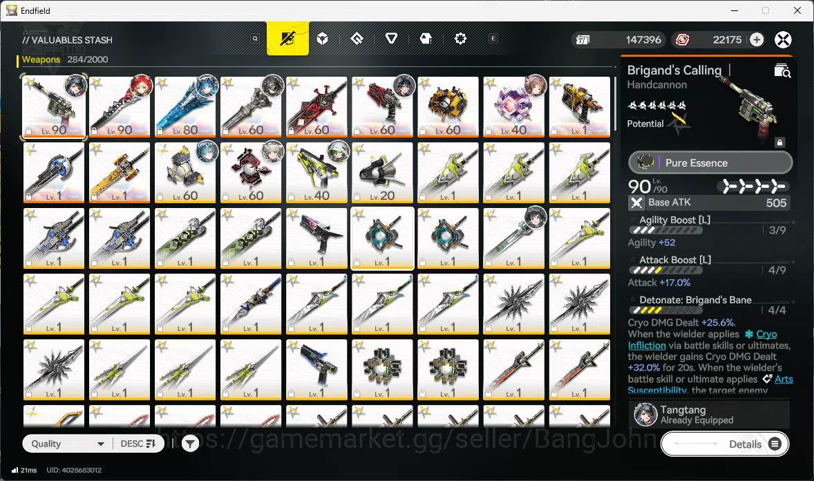 Arknights: Endfield Accounts ASIA | LVL 54, Rossi sign, Tangtang sign p2, Lastr image 13