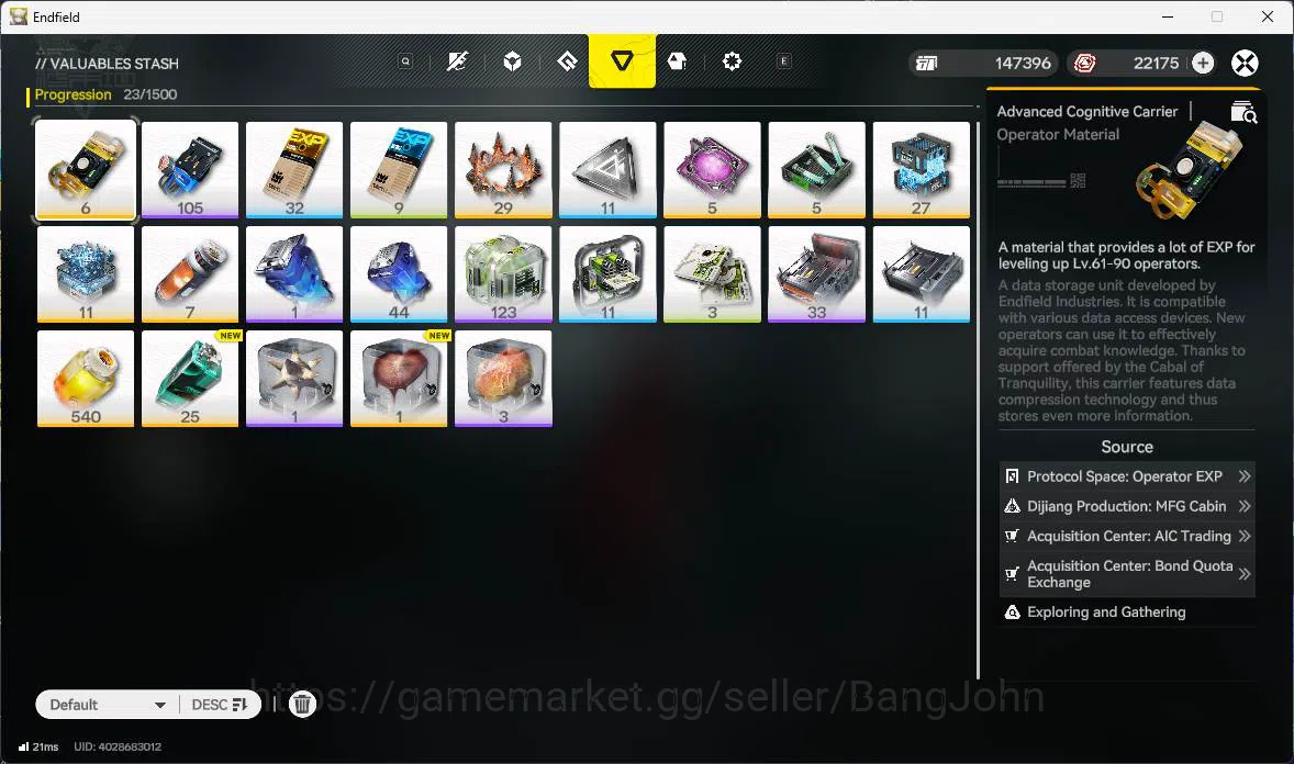 Arknights: Endfield Accounts ASIA | LVL 54, Rossi sign, Tangtang sign p2, Lastr image 16