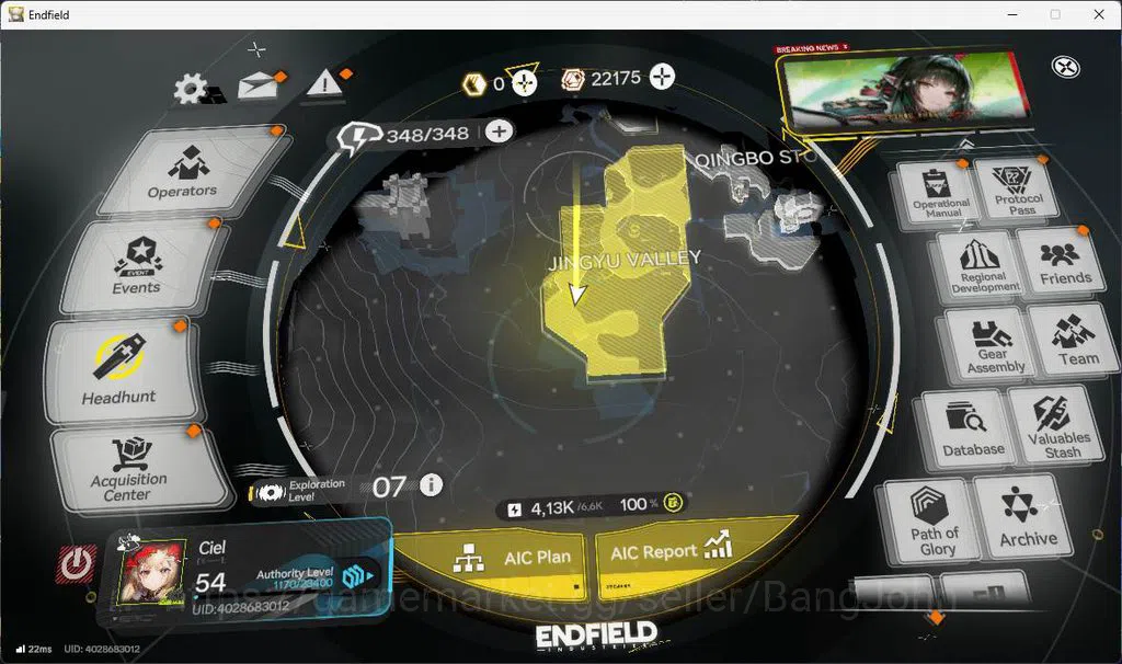 Arknights: Endfield Accounts ASIA | LVL 54, Rossi sign, Tangtang sign p2, Lastr image 19