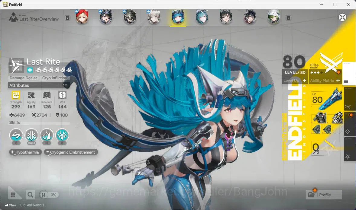 Arknights: Endfield Accounts ASIA | LVL 54, Rossi sign, Tangtang sign p2, Lastr image 8