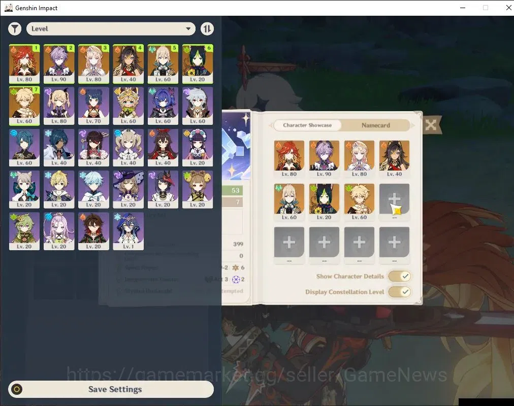 Genshin Impact Accounts Others ASIA|AR 53|3 Limited + 1(*5 Standard)|Durin C1,Mavuika,Nicole|Wolf's Gravestone|Mc Male|Take 2