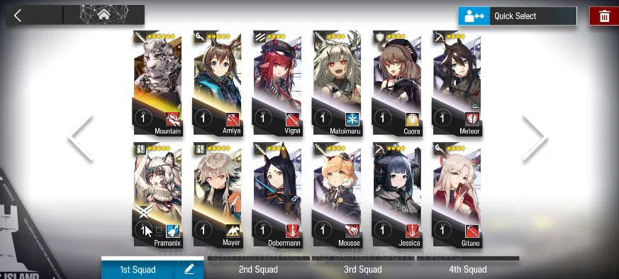 Arknights Accounts Mid-Tier Lv 1|36 OP|Fresh Starter| 6 (6*OP) | Blaze, Montain, Nearl, Pramanix, Mayer, Amiya | CH 0-7 4