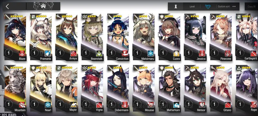 Arknights Accounts Mid-Tier Lv 1|36 OP|Fresh Starter| 6 (6*OP) | Blaze, Montain, Nearl, Pramanix, Mayer, Amiya | CH 0-7 5