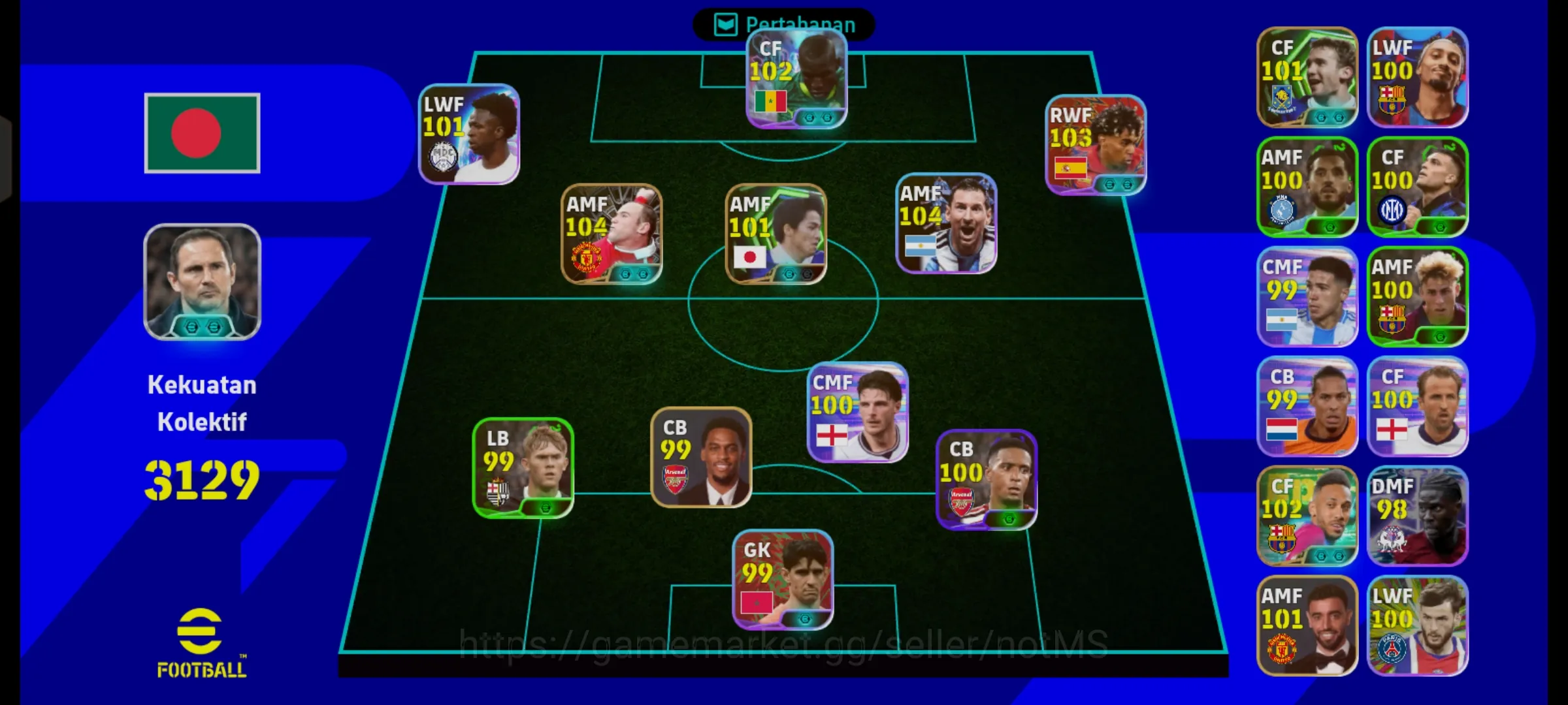eFootball Accounts High-End Efootball Collective Strength 3129 | EPIC & SHOWTIME 1