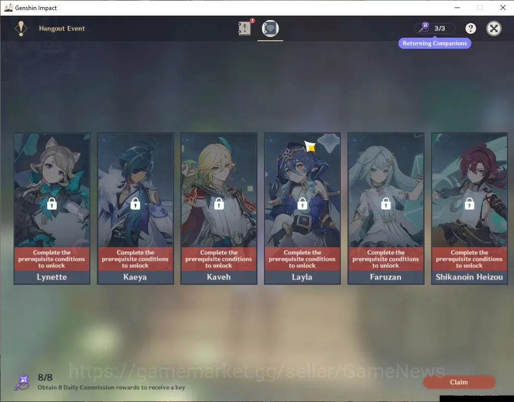 Genshin Impact Accounts ASIA |AR 54|6 Limited+3(*5Weapon)|Eula+Sign,Skirk, image 13