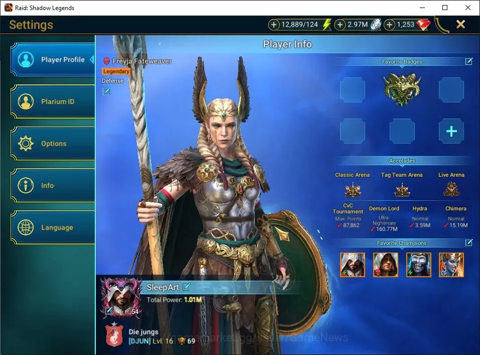Raid: Shadow Legends Accounts Lv54 1M Power|22 Legend(Kenway,Ezio,Xenomrph,Ninja image 2