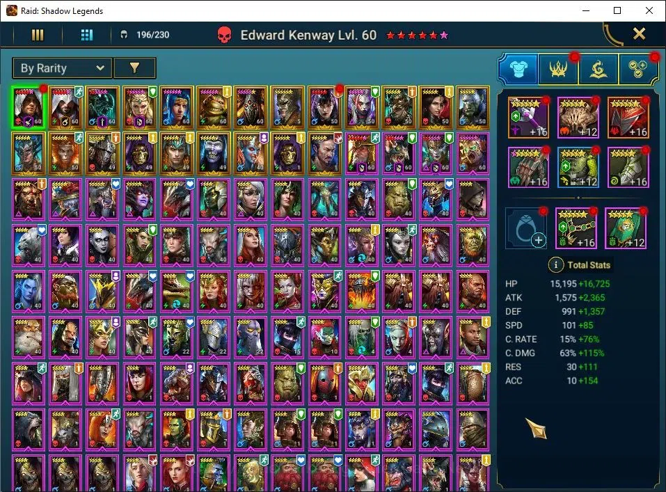 Raid: Shadow Legends Accounts Lv54 1M Power|22 Legend(Kenway,Ezio,Xenomrph,Ninja image 3