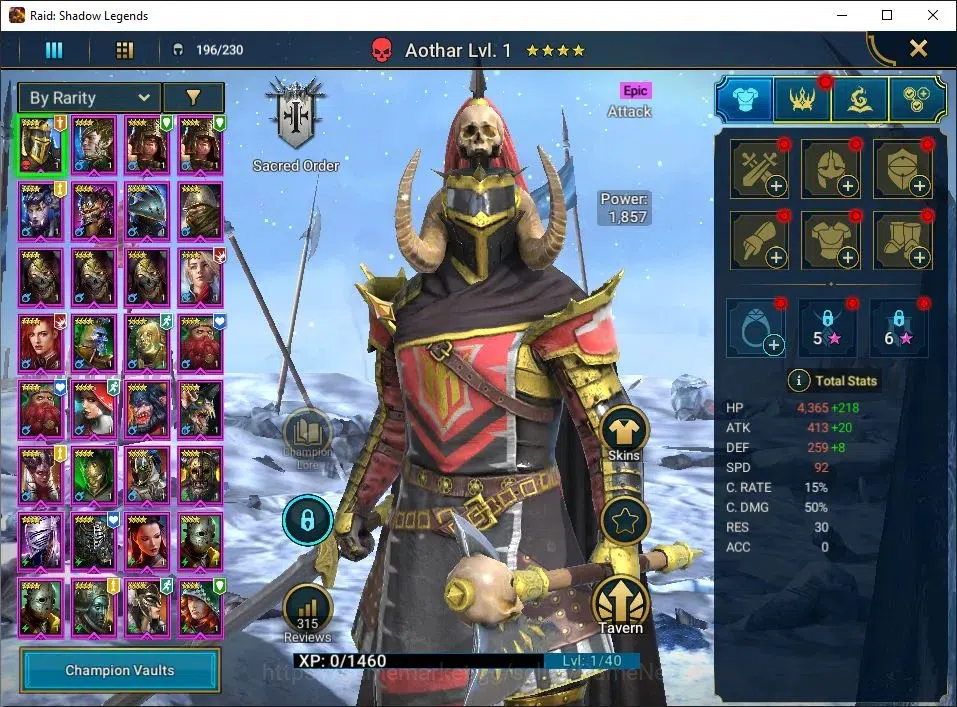 Raid: Shadow Legends Accounts Lv54 1M Power|22 Legend(Kenway,Ezio,Xenomrph,Ninja image 7