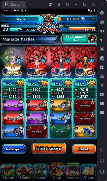 Grand Summoners Accounts [GLOBAL] Rank 38 | 9 Ascend | Summer Miyu | Shirou image 4