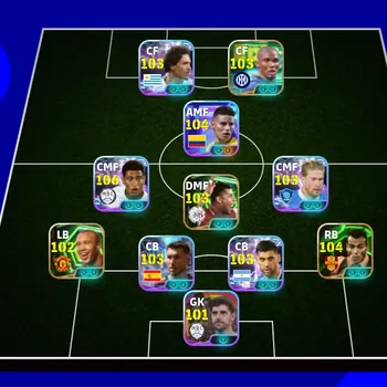 eFootball Accounts Legends & Iconic Players 5 MANAGER BOOSTER | COLECTIVE 3211+,SHOW TIME JUDE BELINGHAM x SAMUEL ETOO x D