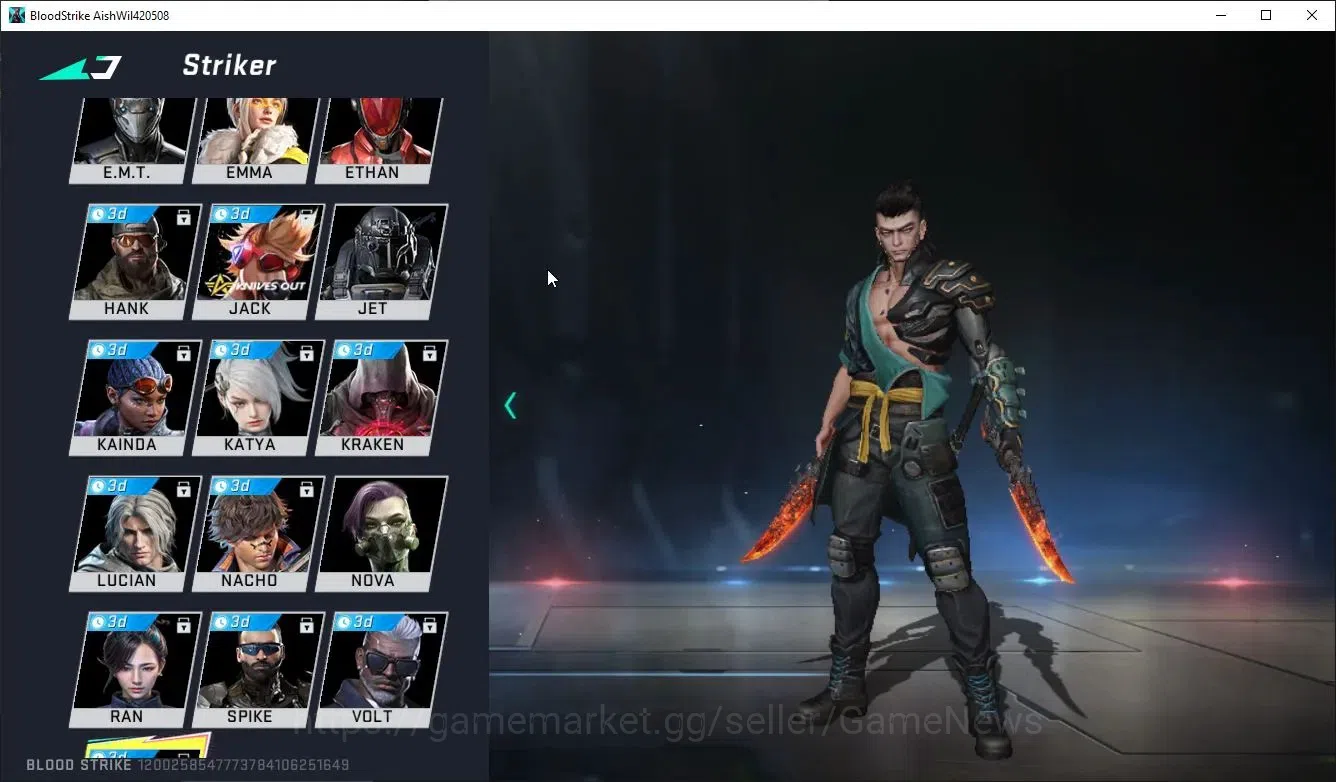 Blood Strike Accounts ASIA|ULTRA MELEE Dual Blades-Perdition|2 Legendary image 2