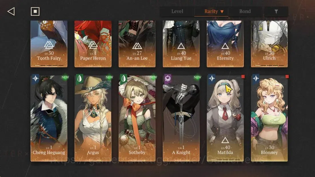 Reverse: 1999 Accounts GLOBAL|Lv38|10(*6Crew)(2Limit)|PaperHeron+Psy,Lian image 3