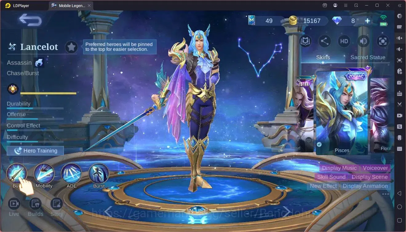 Mobile Legends: Bang Bang Accounts Global|Hero 84|Skin 145|Expert|Sanrio Floryn|Meowk image 5