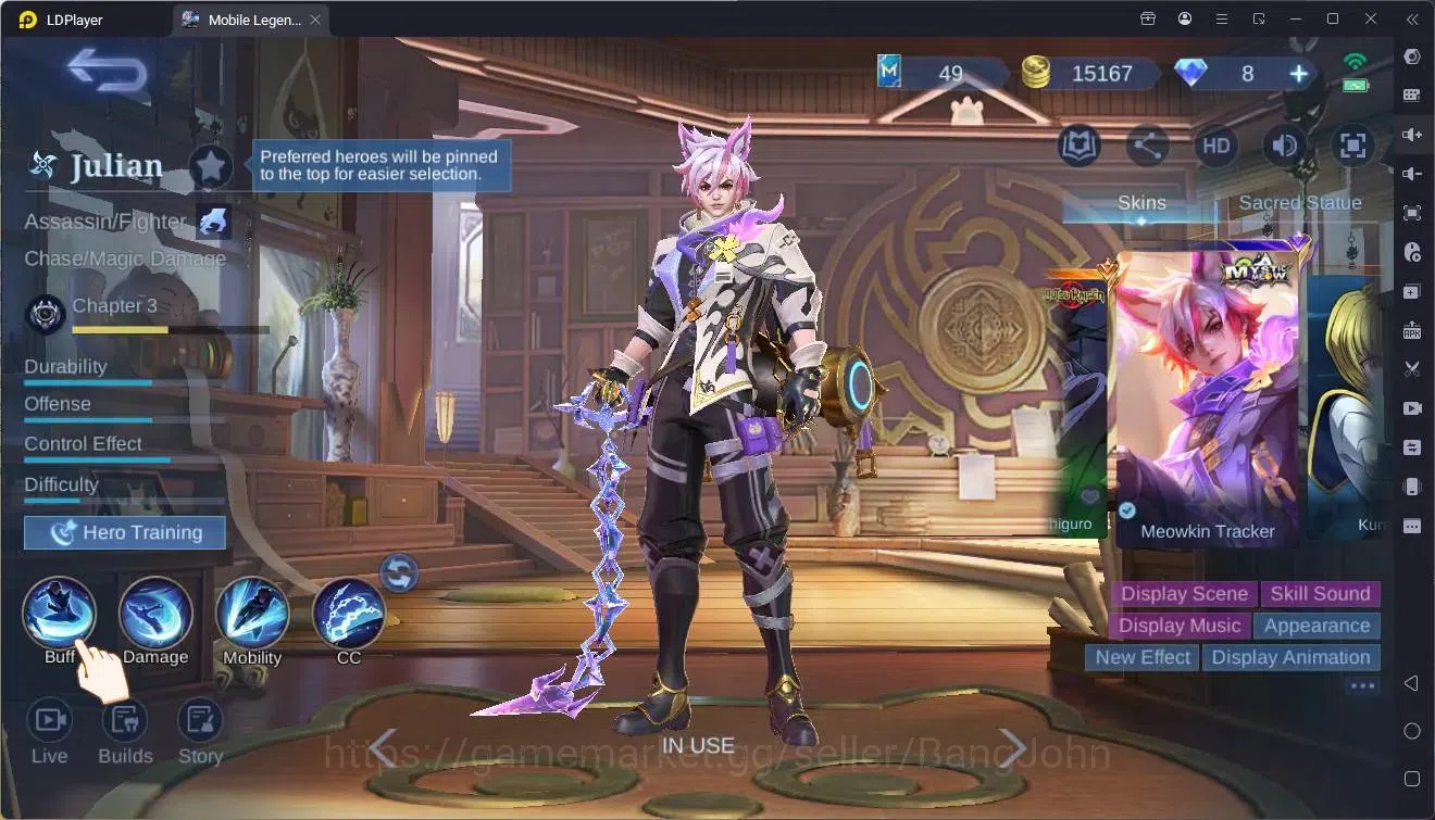 Mobile Legends: Bang Bang Accounts Global|Hero 84|Skin 145|Expert|Sanrio Floryn|Meowk image 8