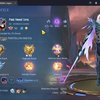 Mobile Legends: Bang Bang Accounts Collector Global|191 Skin|133 Hero|Expert|TF Aldous|CT Natalia|DT