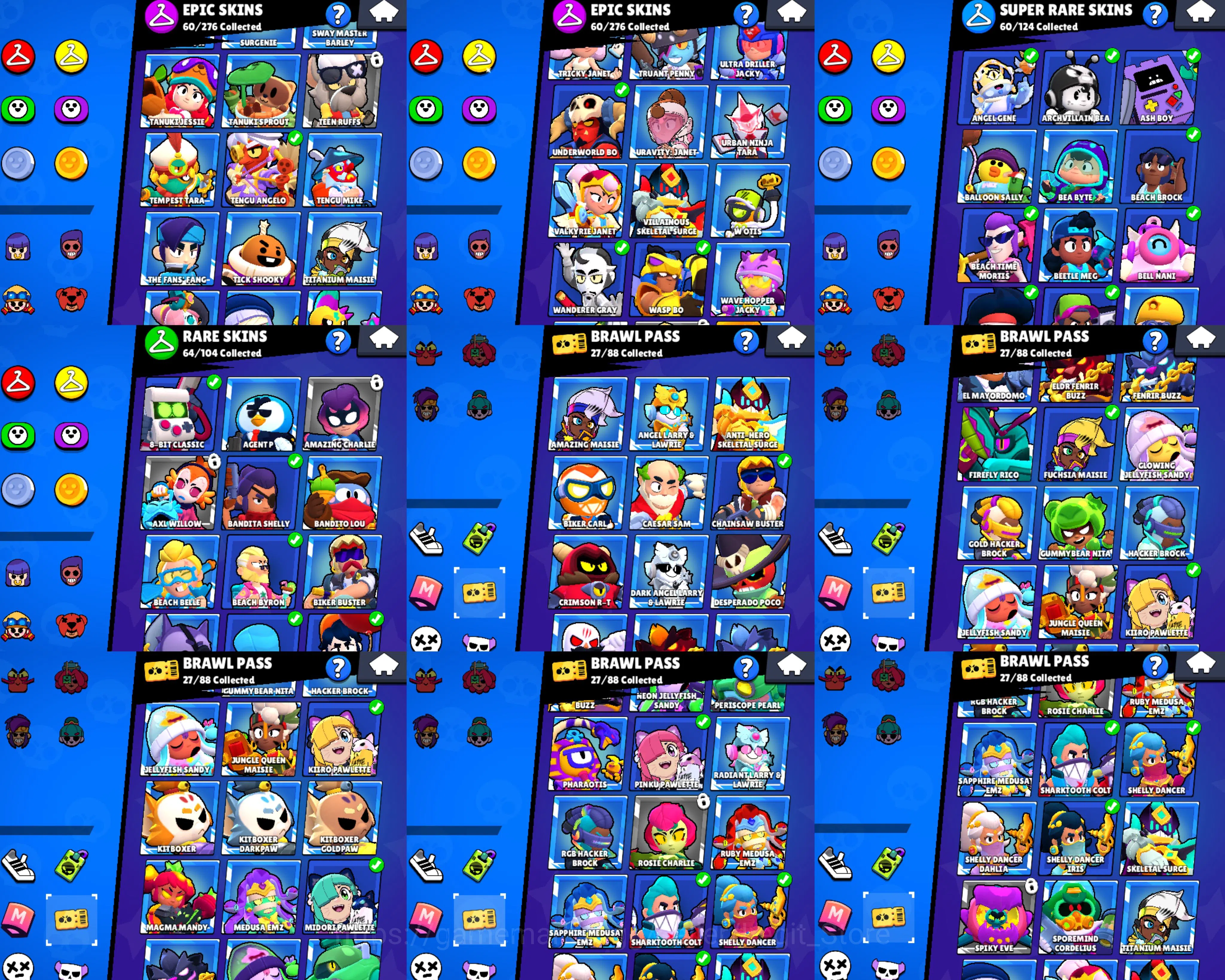 Brawl Stars Accounts 35600 TROPHY | 86 BRAWLERS | 2-2 LVL PRESTIGE | GO image 7