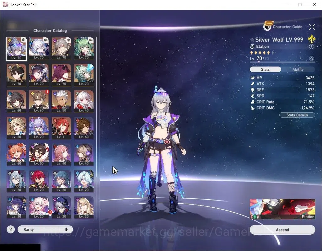 Honkai Star Rail Accounts Asia|TL 59|9 Limited|SW 999,Yao Guang,Hysilens,Kaf image 4