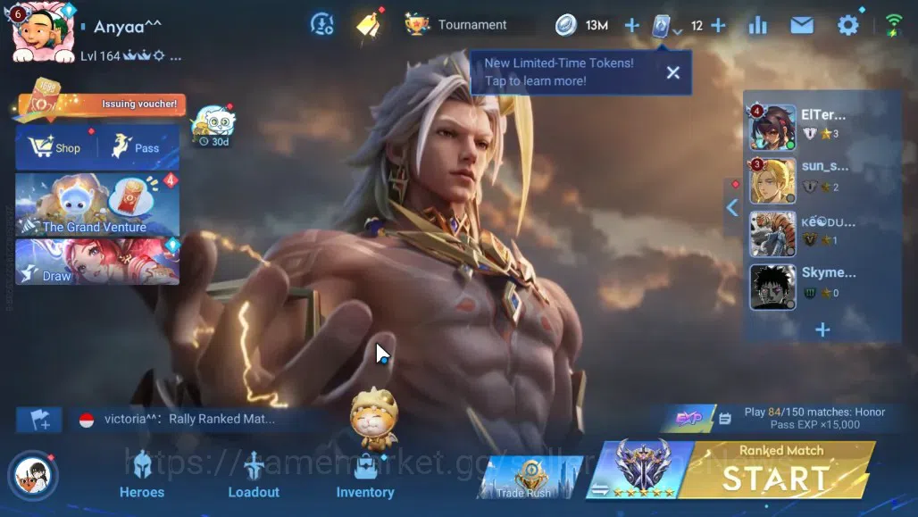 Honor of Kings Accounts Hero 113 Skin 200|Limited Dolia,MarcoPolo,SunCe,Yu image 1