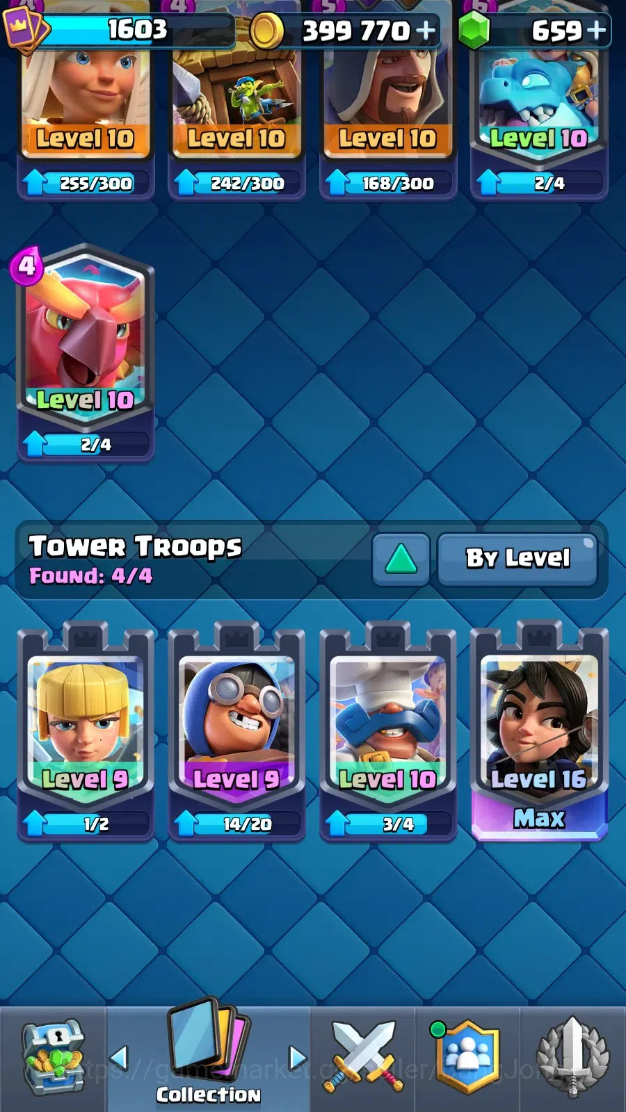 Clash Royale Accounts Mobile |Trophy 14000 |KTL 16|7 Max L16 Cards| Evo image 1