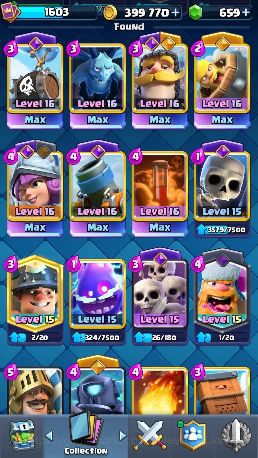 Clash Royale Accounts Mobile |Trophy 14000 |KTL 16|7 Max L16 Cards| Evo image 11