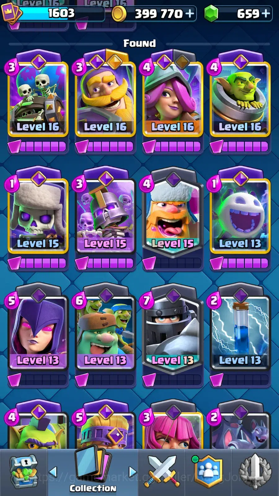 Clash Royale Accounts Mobile |Trophy 14000 |KTL 16|7 Max L16 Cards| Evo image 20