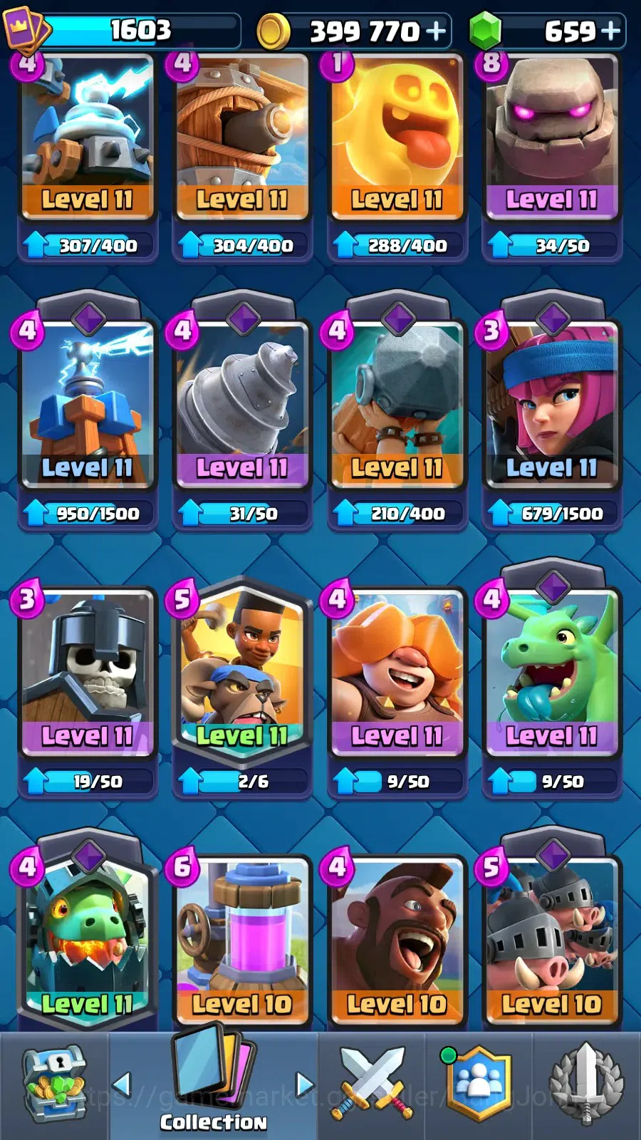 Clash Royale Accounts Mobile |Trophy 14000 |KTL 16|7 Max L16 Cards| Evo image 3