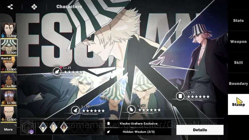 BLEACH: Soul Resonance Accounts NuverseSEA|LV 76|8 SSR[AizenB4,UraharaB4,IchiBanB1 image 10
