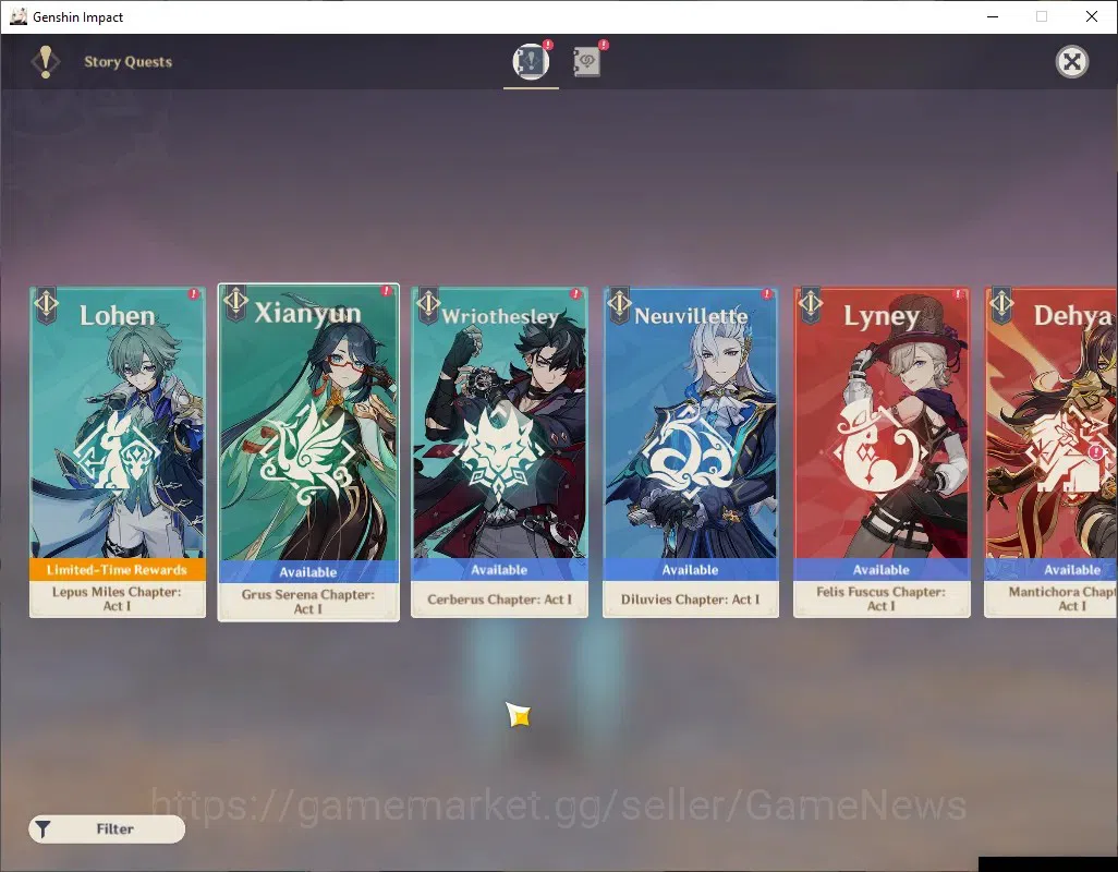 Genshin Impact Accounts ASIA|AR 54|2 Limited + 4(*5 Weapon)|Neuvillette+Si image 18