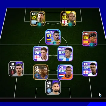 eFootball Accounts Others Andorid|Power 2594|2 Epic Harry Kane,Sergio Aguero|4 Show Time James Rodriguez,Lamine Yamal,Lionel