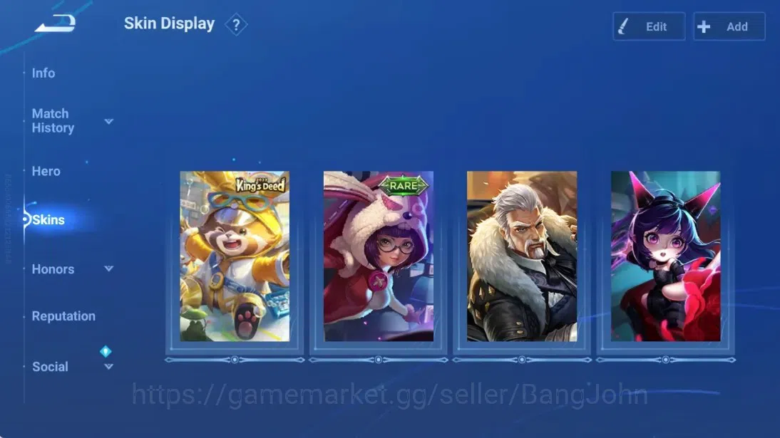 Honor of Kings Accounts Global | 20H 4S | 1 Legend Skin Selection Chest |  image 3