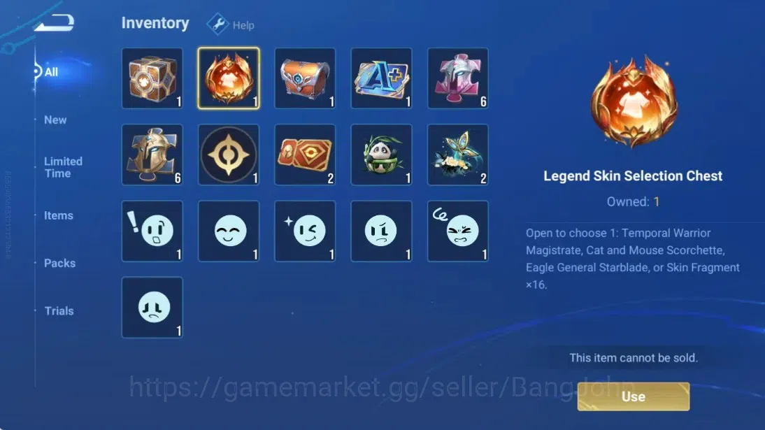 Honor of Kings Accounts Global | 20H 4S | 1 Legend Skin Selection Chest |  image 5