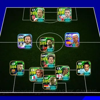 eFootball Accounts Legends & Iconic Players  eFootball Mobile Account | 3242 Team Strength | Legendary Players | Full Squad