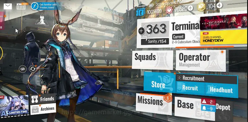 Arknights Accounts Mid-Tier Lv 24|52 OP + 1 Skin| Starter | Wisadel + 76520 Orundum + 104 Originium | Chapter 2-9 |Check