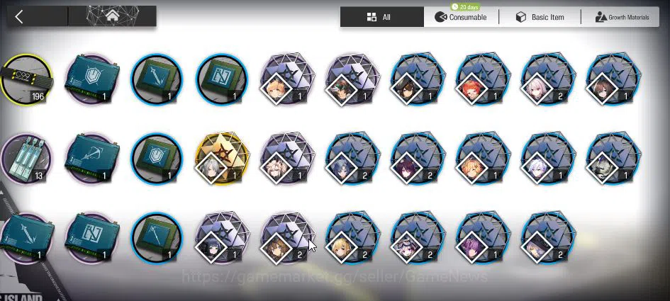 Arknights Accounts Mid-Tier Lv 24|52 OP + 1 Skin| Starter | Wisadel + 76520 Orundum + 104 Originium | Chapter 2-9 |Check 9