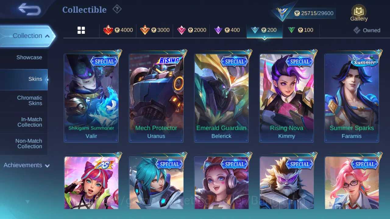 Mobile Legends: Bang Bang Accounts Hero 81 | skin 120 | cc natalia | cc pharsa | ligh image 10