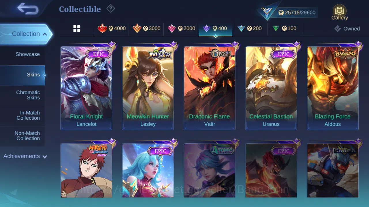 Mobile Legends: Bang Bang Accounts Hero 81 | skin 120 | cc natalia | cc pharsa | ligh image 8