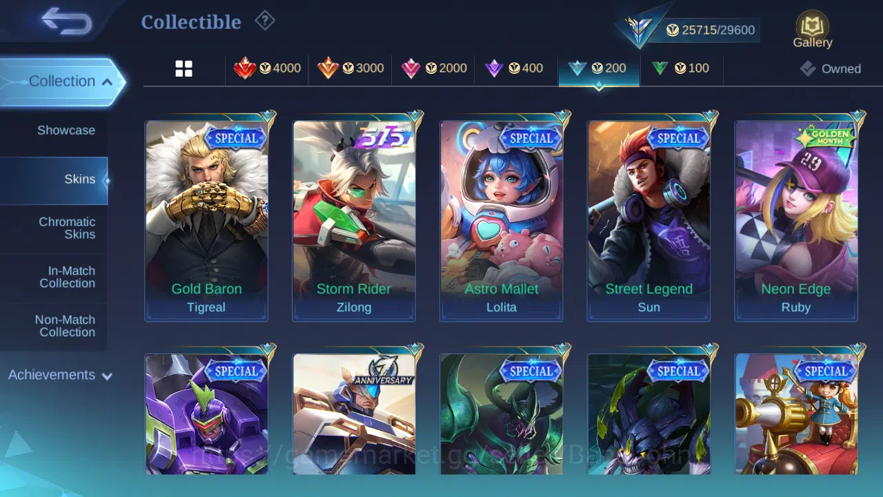 Mobile Legends: Bang Bang Accounts Hero 81 | skin 120 | cc natalia | cc pharsa | ligh image 9