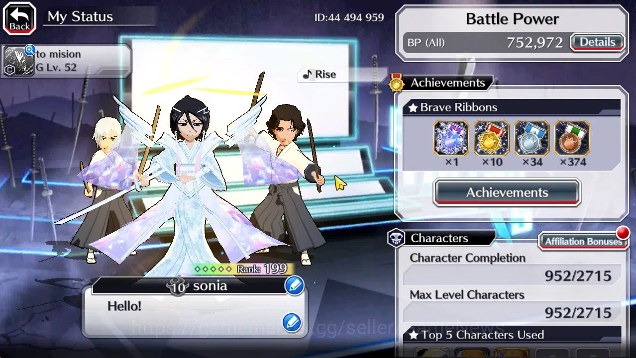 Epic Seven Accounts Mid-Tier [GLOBAL]50K Orbs|SoulReaper(Shunsui,Jushiro),TYBW25 Renji,Rukia 10th 2