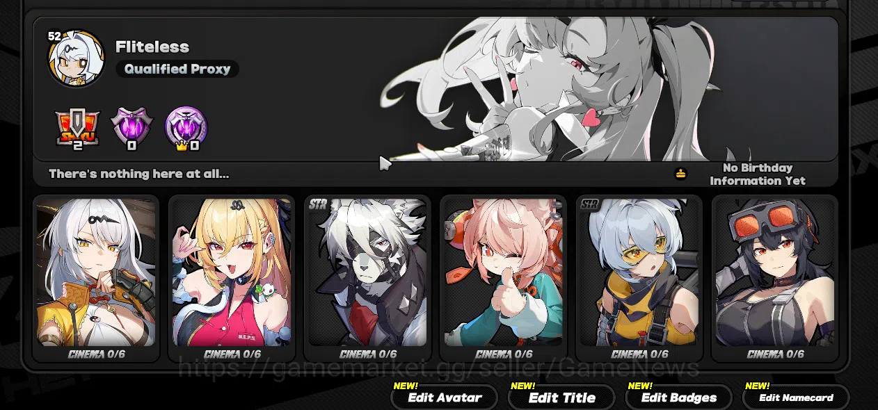 Zenless Zone Zero Accounts ASIA|IK 52 Free NTE|3 Limit[(Cissia + Sign,Yixuan, image 3