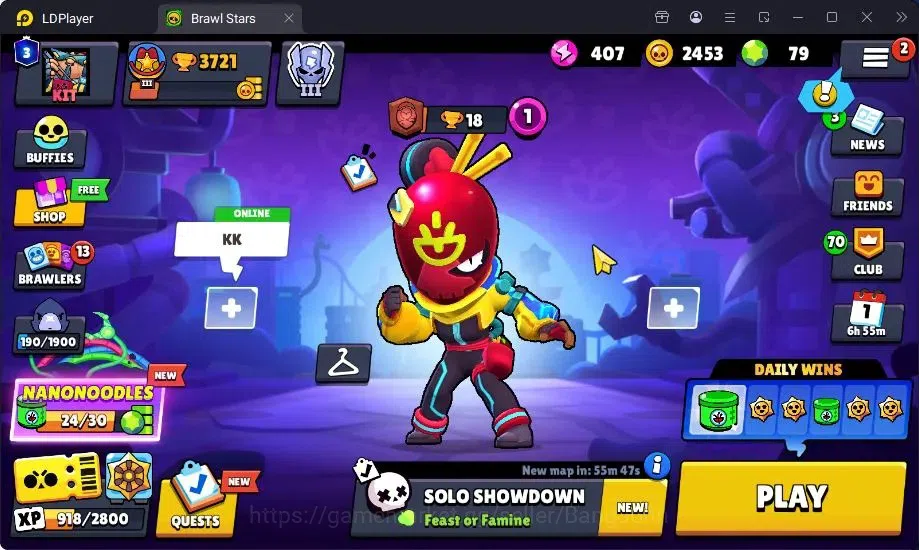 Brawl Stars Accounts Trophy 3721|3 Max Hypercharge(Bull,Bibi,Edgar)|27 Brawlers|1Legendary,2Mythic,6Epic|79 1