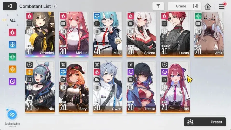 Chaos Zero Nightmare Accounts GLOBAL Lv40|8 SSR[Mei Lin+Sign,Heidemarie,Rita,Tip image 4