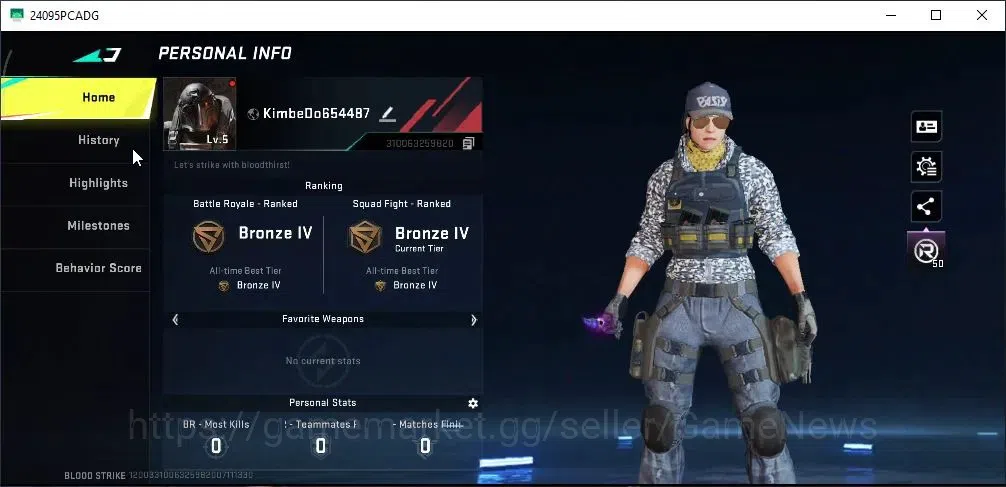 Blood Strike Accounts Rare Skin ASIA|ULTRA MELEE Butterfly Knife|Ultra [AK47-Hellbound],Legendary 2